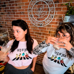 Let It Tea T-shirt Pink